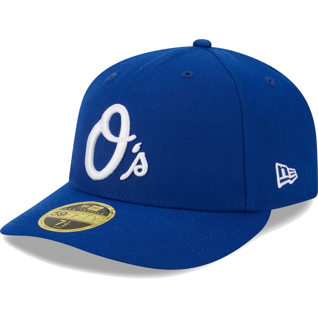  Baltimore Orioles New Era White Logo Low Profile 59FIFTY Fitted Hat - Royal